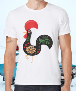 Traditional Portuguese Decorative Rooster Portugal Rooster TShirt