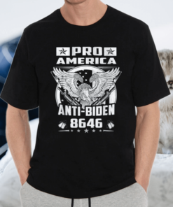 Pro America Anti-Biden 8646 Freedom Eagle Political Humor T-Shirt