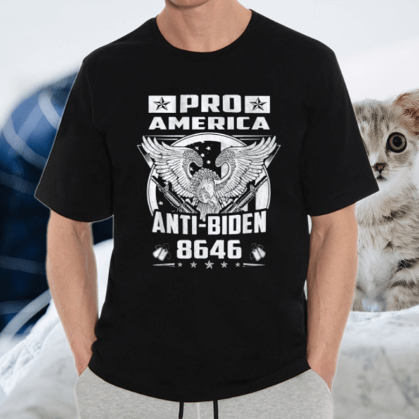 Pro America Anti-Biden 8646 Freedom Eagle Political Humor T-Shirt