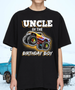 Uncle Of The Birthday Boy Monster Truck Birthday Gift TShirt