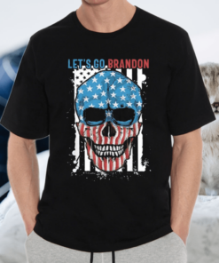 Let's Go Brandon Chant sarcastic Conservative US Flag Shirt