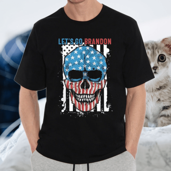 Let's Go Brandon Chant sarcastic Conservative US Flag Shirt