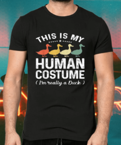 This Is My Human Costume Vintage Duck Halloween Shirts