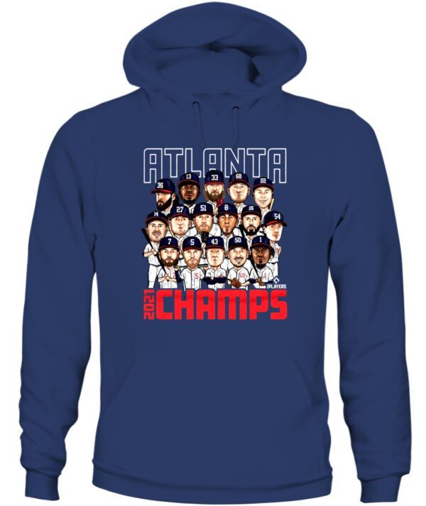 Atlanta Braves 2021 World Series Champions Roster Hoodie T-Shirt
