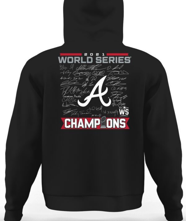Atlanta Braves 2021 World Series Champions Signature Roster T Shirts