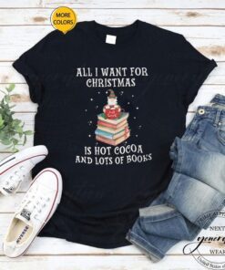 Book Christmas Tree T-Shirt All I Want For Christmas