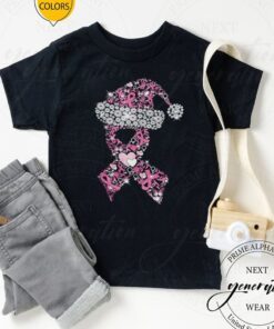 Breast Cancer Ribbon Christmas Shirt