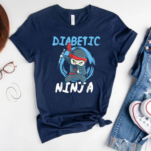 Diabetic Ninja T1D Blood Sugar Diabetes Awareness T-Shirts