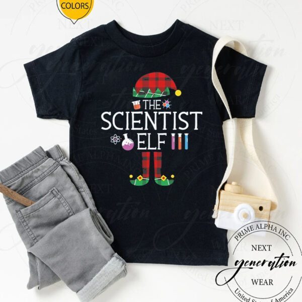 I'm The Science Elf Funny Scientist Christmas Party Pajamas T-Shirts