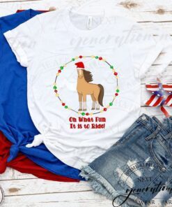 Oh What Fun It Is To Ride Christmas Horse Shirts