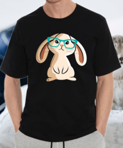 Rabbit With Glasses I Cute Rabbit Lover Shirt