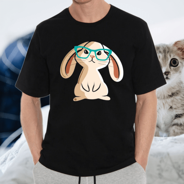 Rabbit With Glasses I Cute Rabbit Lover Shirt