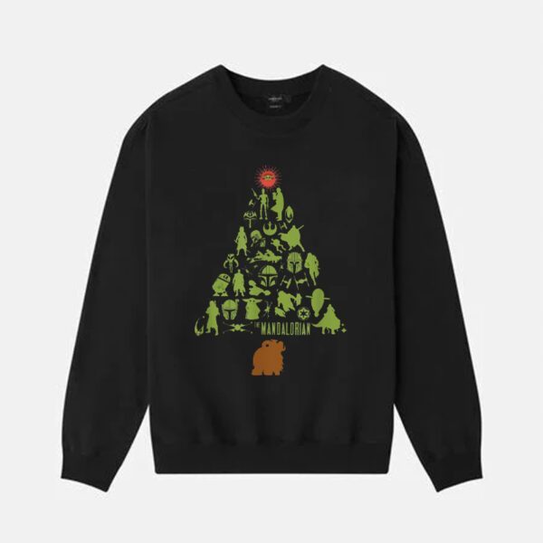 Star Wars The Mandalorian Holiday Christmas Tree T-Shirts