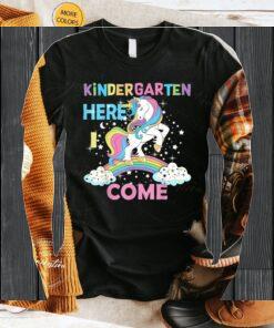 Unicorn Kindergarten Here I Come Back To School Kindergarten T-Shirts