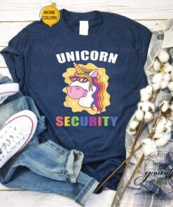 Unicorn Security Funny Adult Halloween Costume Mom Dad T-Shirts