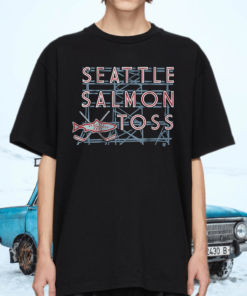 seattle salmon toss tshirt