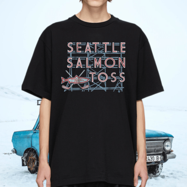 seattle salmon toss tshirt