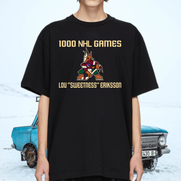 1000 Nhl Games Lou Sweetness Eriksson T Shirt