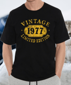 44 years old 44th Birthday Anniversary Limited 1977 T-Shirt