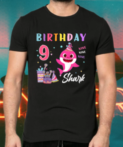 Birthday Boy Girl 9 Year Old Kids Shirts