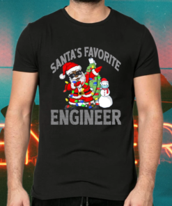 Black African American Santa Engineer Christmas Pajamas Shirts