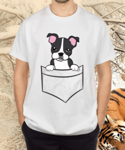 Boston Terrier In The Pocket Cute Pocket Boston Terrier Shirts