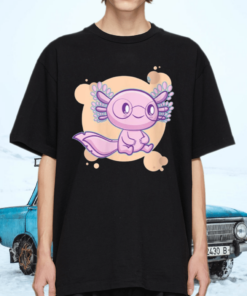 Bubble Tea Axolotl Boba Milk Kawaii Anime Pastel Goth Cute Shirt