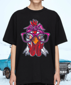 Chicken Bandana Cute Farm Animals Farming Lover Shirt