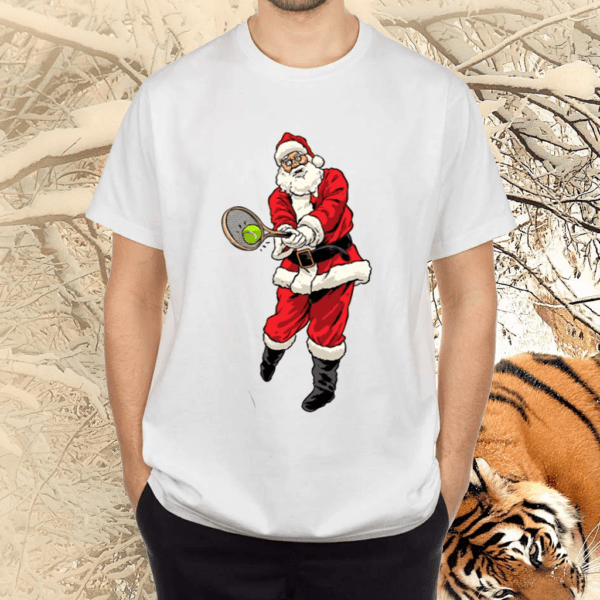 Christmas Tennis Santa Claus For Tennis Lover Shirts