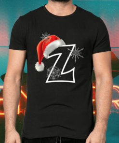 Cutest Capital Letter Z Santa Monogram Christmas Holidays Shirts