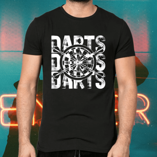 Darts Lover Word Theme Graphic Design Shirts