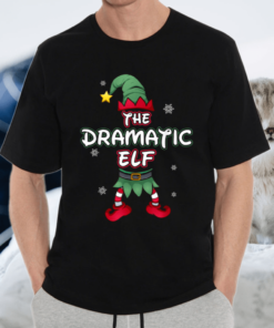 Dramatic Elf christmas pajamas pjs matching family group T Shirt