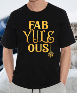 Fab Yule Ous Fabulous Snowflake Pun Christmas Gift TShirt