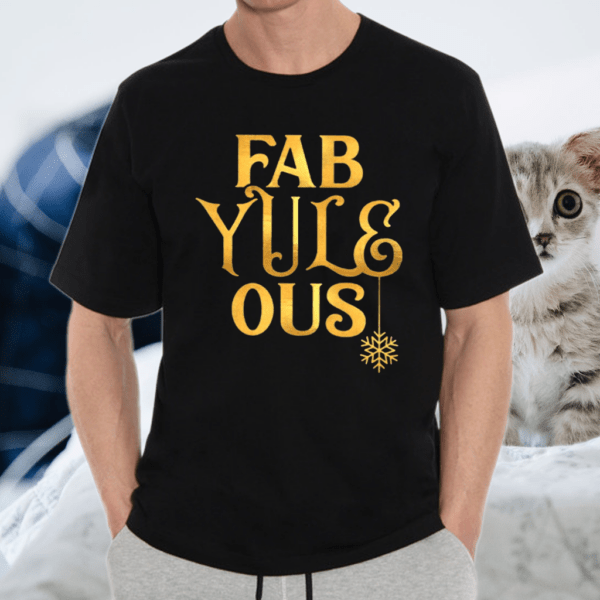Fab Yule Ous Fabulous Snowflake Pun Christmas Gift TShirt