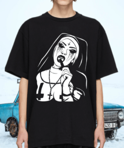 Faith Bad Nun Dark Meme Catholic Cross Of Saint Peter Shirt