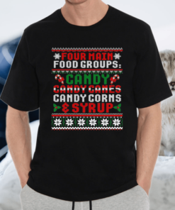 Four Main Food Groups Elf Buddy Christmas Shirt