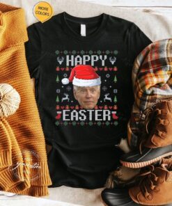 Funny Santa Joe Biden Happy Easter Ugly Christmas Sweater Shirt