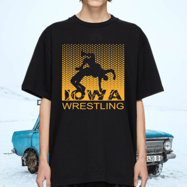 Graphic Iowa Wrestling Freestyle Wrestler The Hawkeye State Shirt