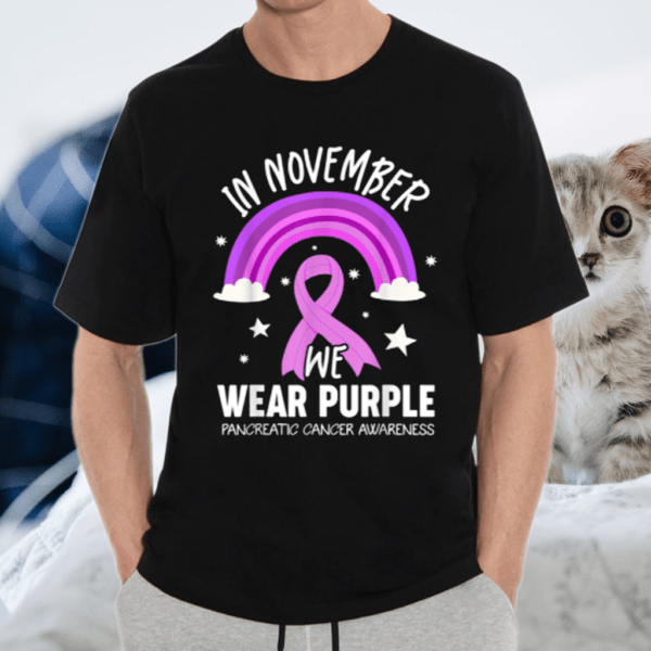 In November We Wear Purple Pancreatic Cancer Awareness Shirt