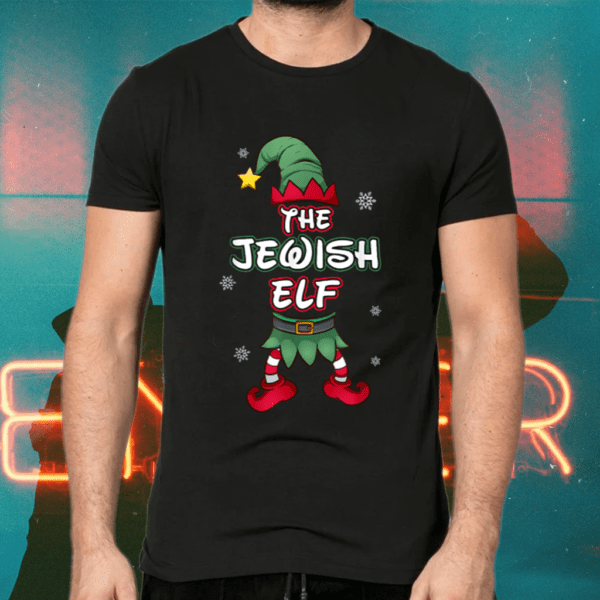 Jewish Elf christmas pajamas pjs matching family group Shirts