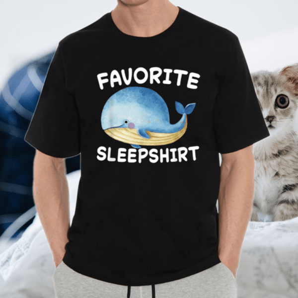 Lazy Whale Whales Nap Sleeping Sleep Pajamas Shirt