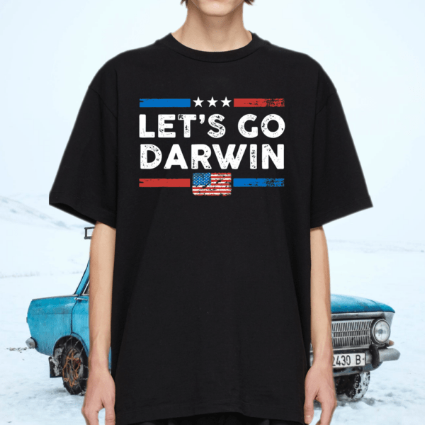 Lets Go Darwin US Flag Vintage TShirt