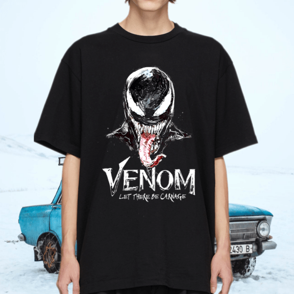 Marvel Venom Let There Be Carnage Spiderman Movie Water Color Art T-Shirt