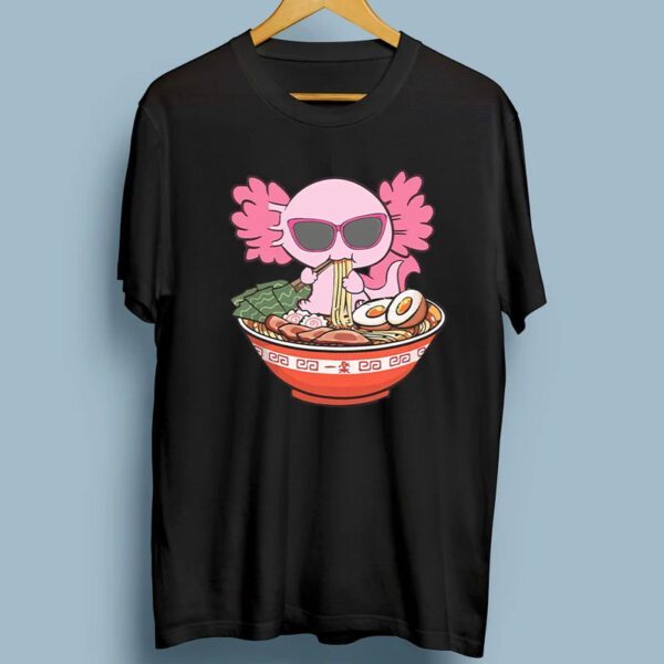 Ramen Axolotl Kawaii Anime Japanese Food Gift Girls Teenager T-Shirts