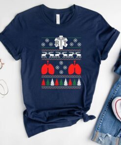 Respiratory Therapist RT Ugly Christmas Sweater Xmas T-Shirts