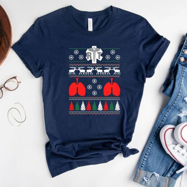 Respiratory Therapist RT Ugly Christmas Sweater Xmas T-Shirts