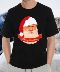 Santa Donald Trump Merry Christmas MAGA Hat tshirt