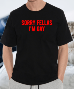 Sorry Fellas I’m gay shirt