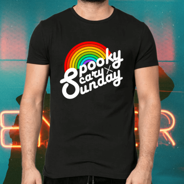 Spooky Scary Sunday Rainbow shirts
