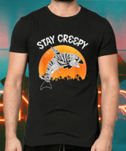 Stay Creepy Scary Halloween Mummy Orca Full Moon T Shirts